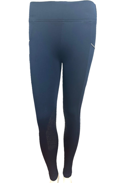 (A) A RIGOLETO BARBARA LEGGINGS GRIP DE CRIANÇA PARA EQUITAÇÃO