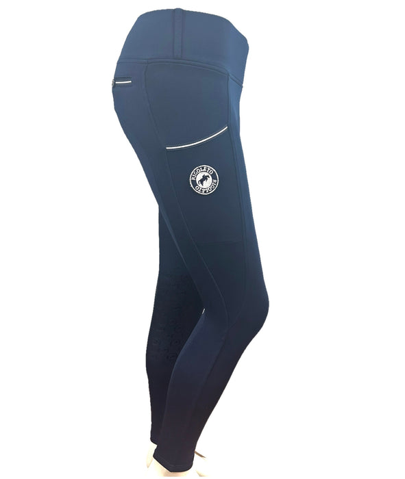(A) A RIGOLETO BARBARA LEGGINGS GRIP DE CRIANÇA PARA EQUITAÇÃO