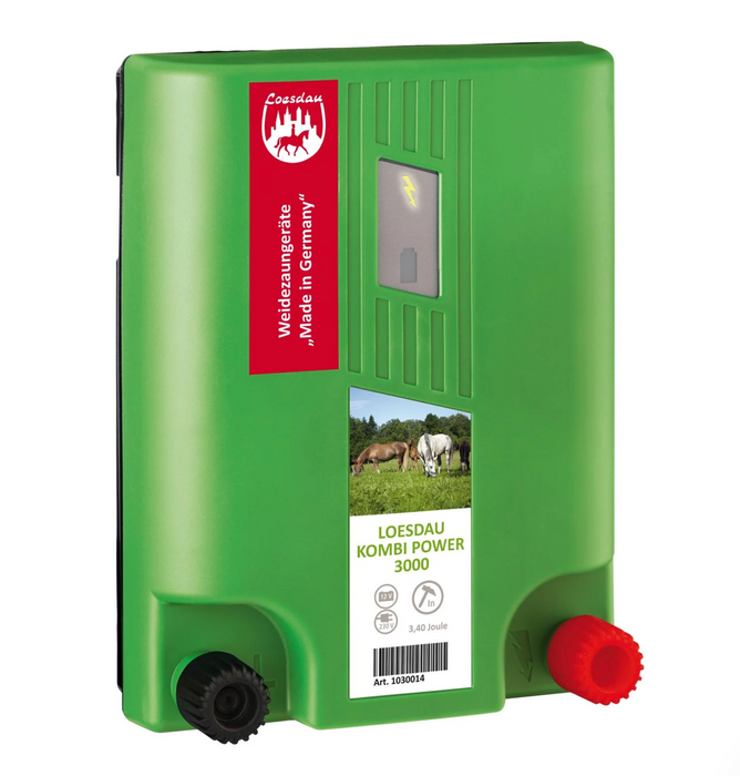 Cerca Eletrica Kombi Power 3000 - 230V ou 12V - 3,4 Joules - max 20km