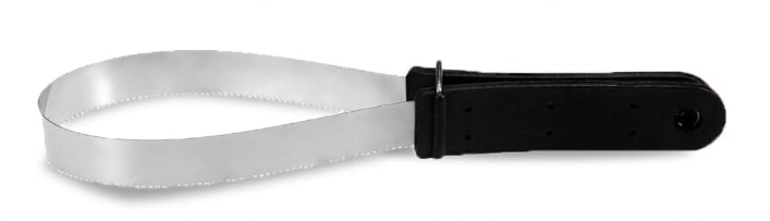 RASPADEIRA DE METAL INOX DENTADA