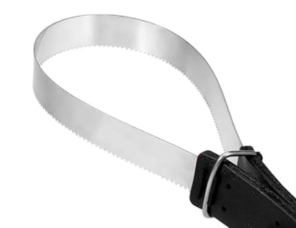 RASPADEIRA DE METAL INOX DENTADA