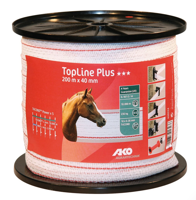 Rolo Fita Condutora TOPLINE PLUS - 40mm 10 condutores (0,3mm) - 200m