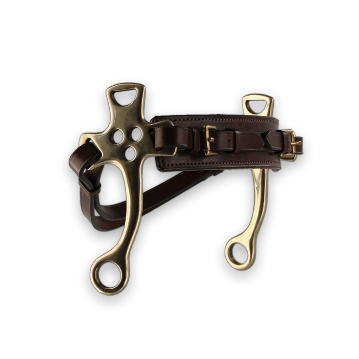ENGLISH HACKAMORE GOLDEN BRASS