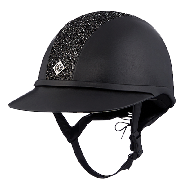 CHARLES OWEN CAPACETE / TOQUE (B) SP8 SPARKLY LEATHER LOOK